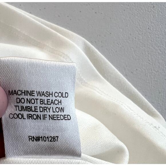 Alexia Admor Paris Sheath Dress Women Large White Bodycon Wedding Rehearsal - Picture 10 of 11